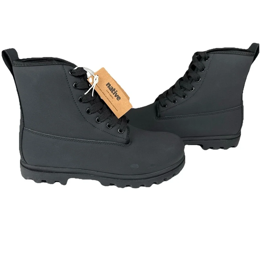 Unisex Boots Native Shoes Johnny Treklite Bloom‎ Jiffy Black M5/W7